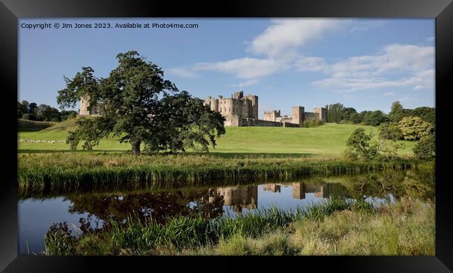 Majestic Medieval Castle on Tranquil Waters Framed Print by Jim Jones