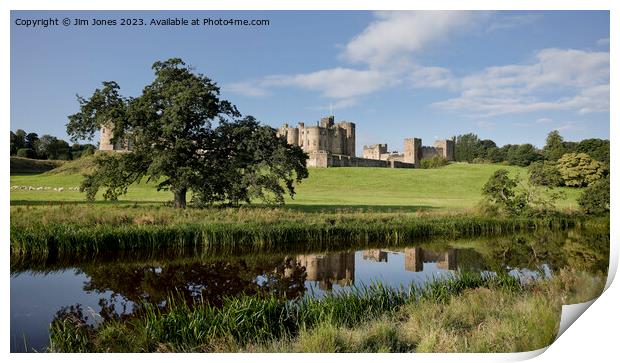 Majestic Medieval Castle on Tranquil Waters Print by Jim Jones
