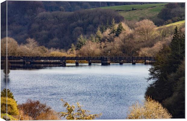 Baiting's Reservoir Viewed from the western Bridge Canvas Print by Glen Allen