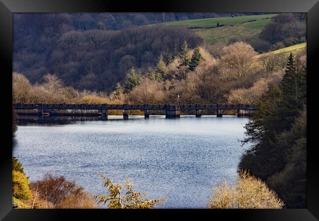 Baiting's Reservoir Viewed from the western Bridge Framed Print by Glen Allen