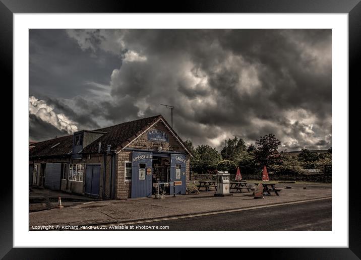 Scripps Garage, Aidensfield - Heartbeat Country Framed Mounted Print by Richard Perks