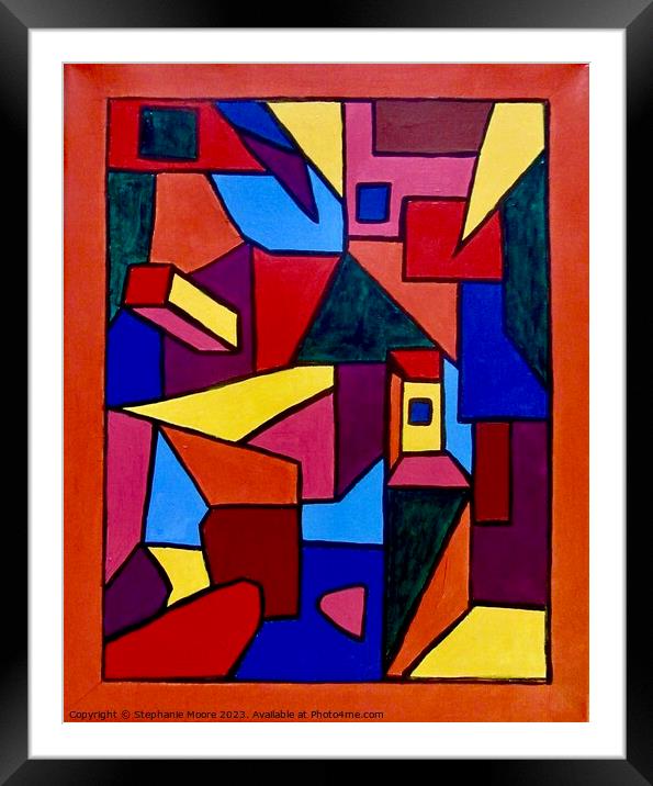 Just Colours #6 Framed Mounted Print by Stephanie Moore
