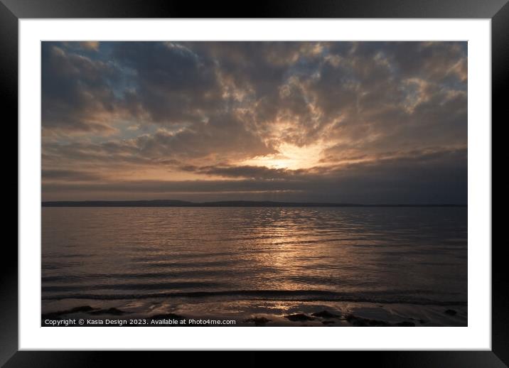 Loch Indaal Sunset, Islay Framed Mounted Print by Kasia Design