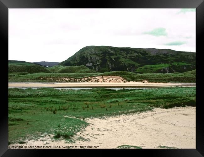 Mountains and beaches of Mullaghmor Framed Print by Stephanie Moore