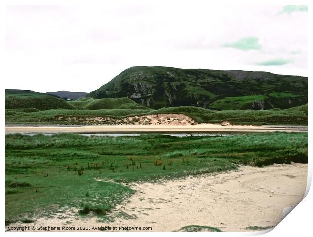 Mountains and beaches of Mullaghmor Print by Stephanie Moore