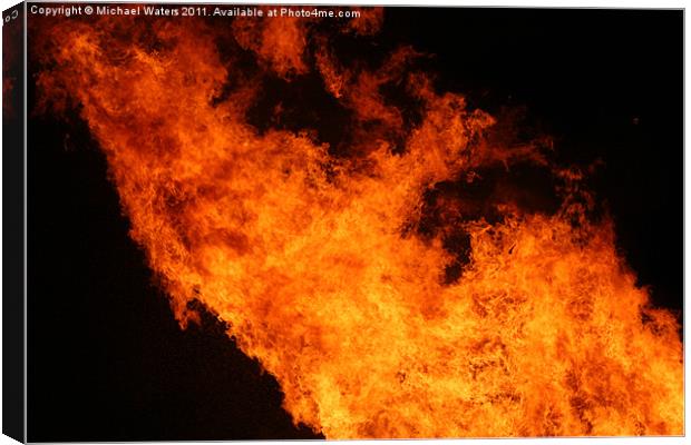Burning Fury Canvas Print by Michael Waters Photography