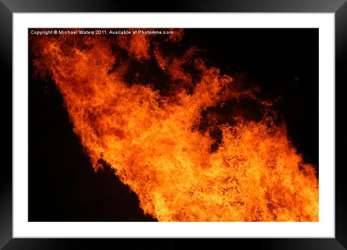 Burning Fury Framed Mounted Print by Michael Waters Photography