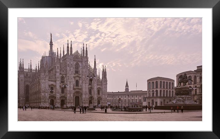 Duomo, Milan Framed Mounted Print by Richard Downs