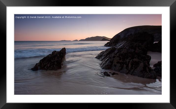 Majestic Coumeenoole Beach Framed Mounted Print by Derek Daniel