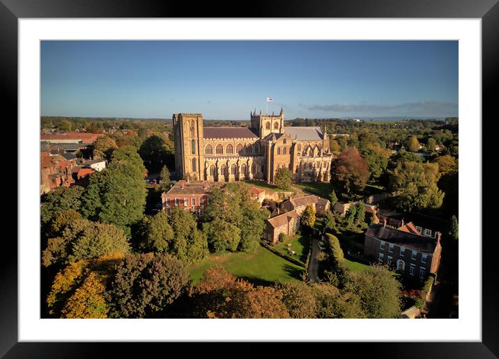 Ripon Cathedral Sunrise Framed Mounted Print by Apollo Aerial Photography