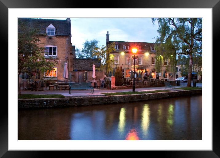 Old Manse Hotel Bourton on the Water Cotswolds Framed Mounted Print by Andy Evans Photos