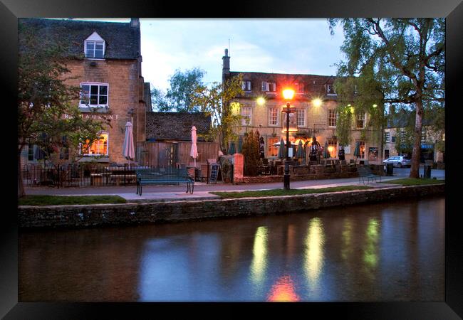 Old Manse Hotel Bourton on the Water Cotswolds Framed Print by Andy Evans Photos