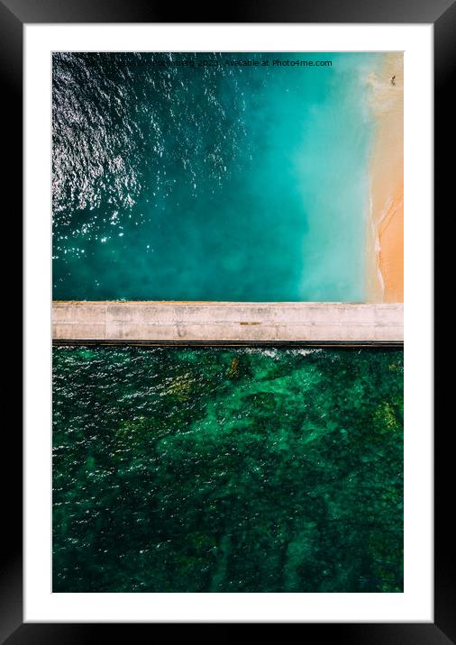 Paradise Beach from above Framed Mounted Print by Alexandre Rotenberg