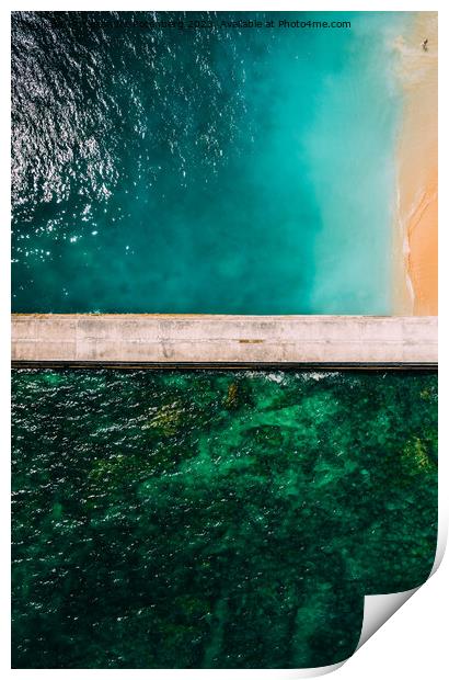 Paradise Beach from above Print by Alexandre Rotenberg