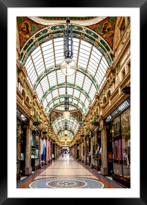 The County Arcade Leeds Framed Mounted Print by Steve Smith