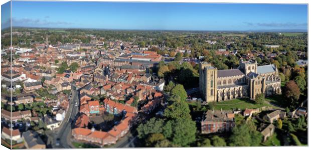 Ripon North Yorkshire Canvas Print by Apollo Aerial Photography
