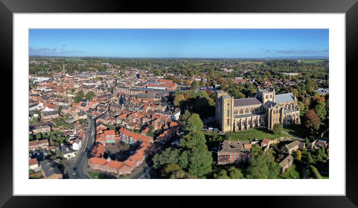 Ripon North Yorkshire Framed Mounted Print by Apollo Aerial Photography