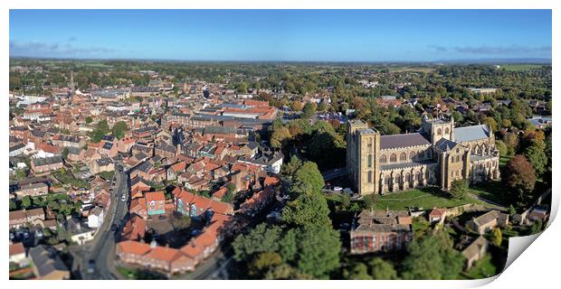 Ripon North Yorkshire Print by Apollo Aerial Photography