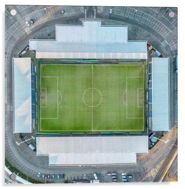 The Technique Stadium  Acrylic by Apollo Aerial Photography