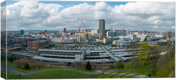 Sheffield City Skyline  Canvas Print by Apollo Aerial Photography
