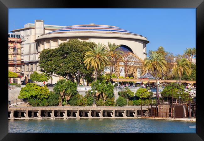 Teatro de la Maestranza Theatre in Seville Framed Print by Artur Bogacki