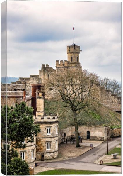 Lincoln Castle Walls Canvas Print by Tim Hill