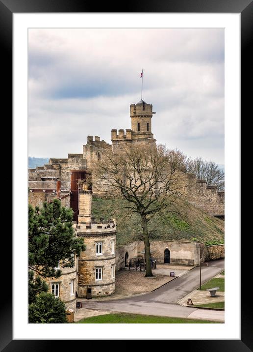 Lincoln Castle Walls Framed Mounted Print by Tim Hill