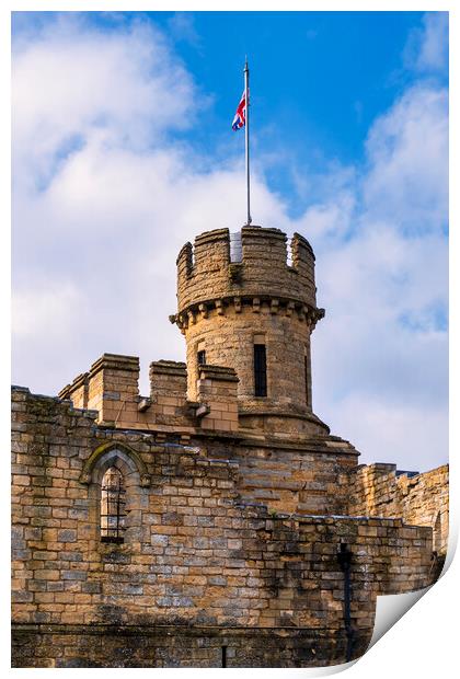 Lincoln Castle Walls Print by Tim Hill