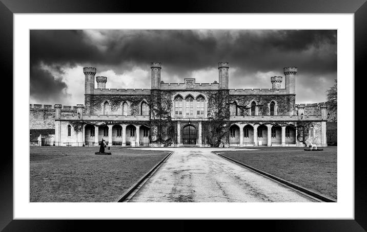 Lincoln Crown Court Black and White Framed Mounted Print by Tim Hill