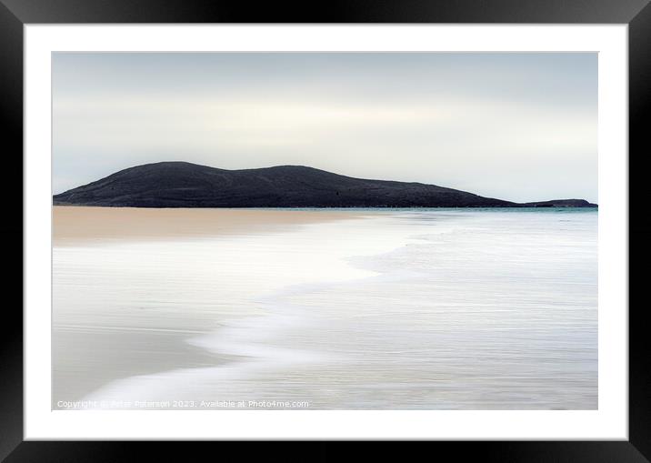 Luskentyre Beach Framed Mounted Print by Peter Paterson