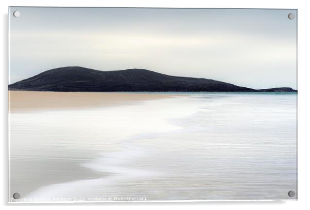 Luskentyre Beach Acrylic by Peter Paterson
