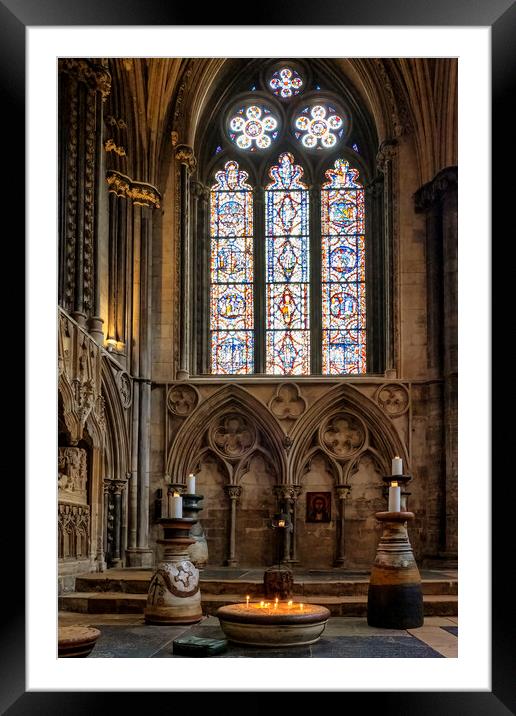 Lincoln Cathedral Interior Framed Mounted Print by Tim Hill