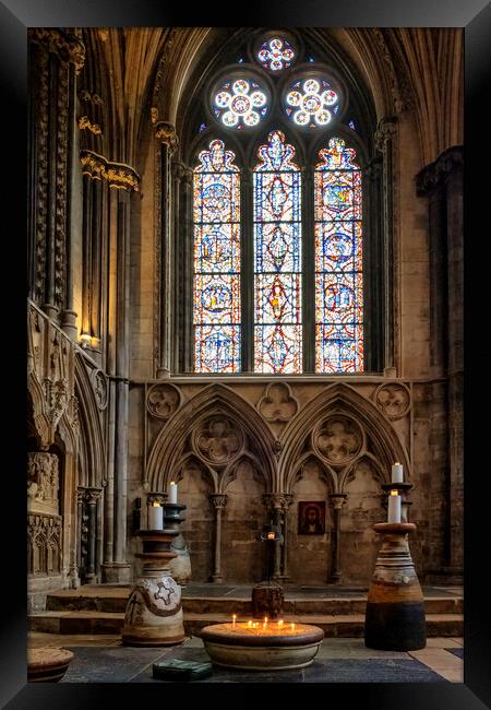 Lincoln Cathedral Interior Framed Print by Tim Hill