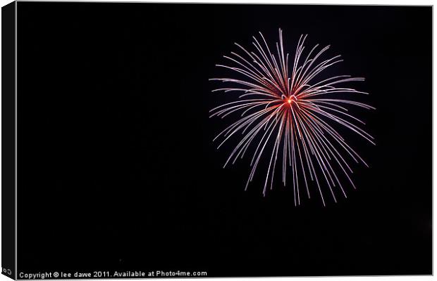 Fantastic Firework Canvas Print by Images of Devon