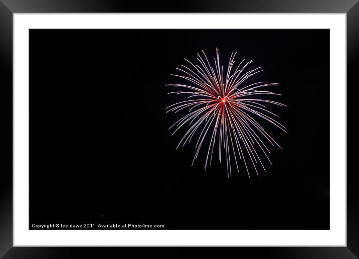 Fantastic Firework Framed Mounted Print by Images of Devon