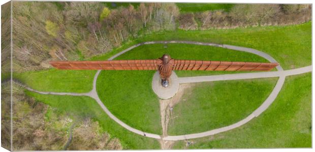 The Angel Of The North Canvas Print by Apollo Aerial Photography
