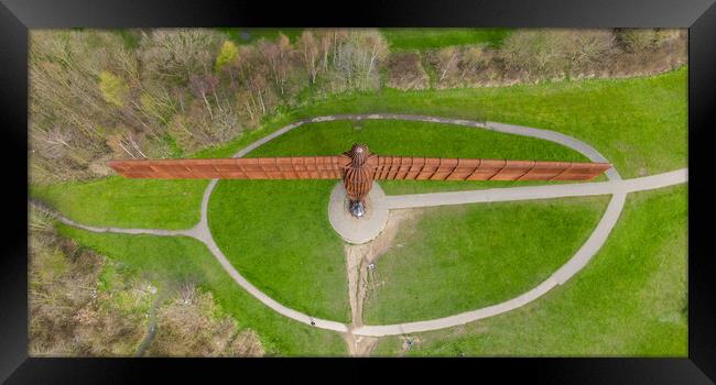The Angel Of The North Framed Print by Apollo Aerial Photography