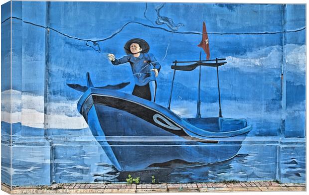 Saigon (Ho Chi Minh City) Wall Paining  Canvas Print by Kevin Plunkett