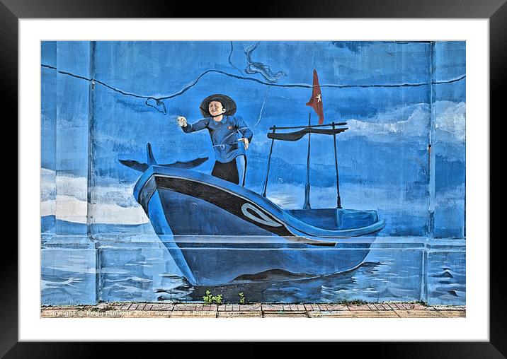 Saigon (Ho Chi Minh City) Wall Paining  Framed Mounted Print by Kevin Plunkett