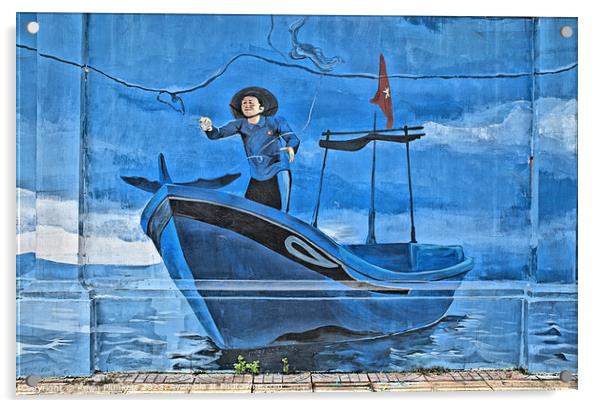 Saigon (Ho Chi Minh City) Wall Paining  Acrylic by Kevin Plunkett