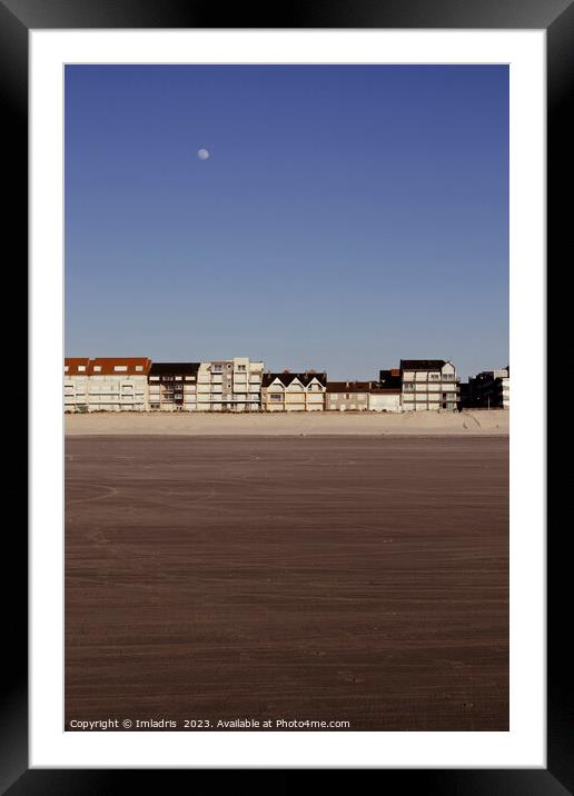 Fort-Mahon-Plage, France, Retro Framed Mounted Print by Imladris 
