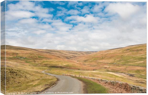 The Hudes Hope, Teesdale, in Early Spring (2) Canvas Print by Richard Laidler