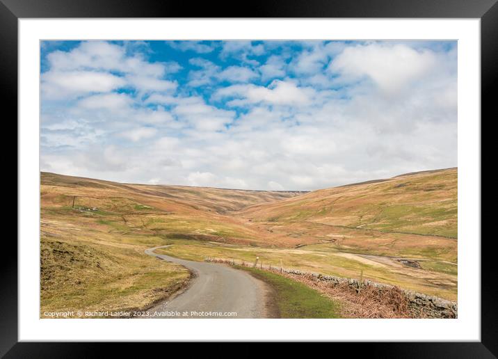 The Hudes Hope, Teesdale, in Early Spring (2) Framed Mounted Print by Richard Laidler