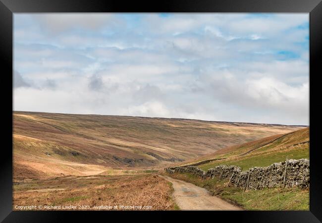 The Hudes Hope, Teesdale, in Early Spring (1) Framed Print by Richard Laidler
