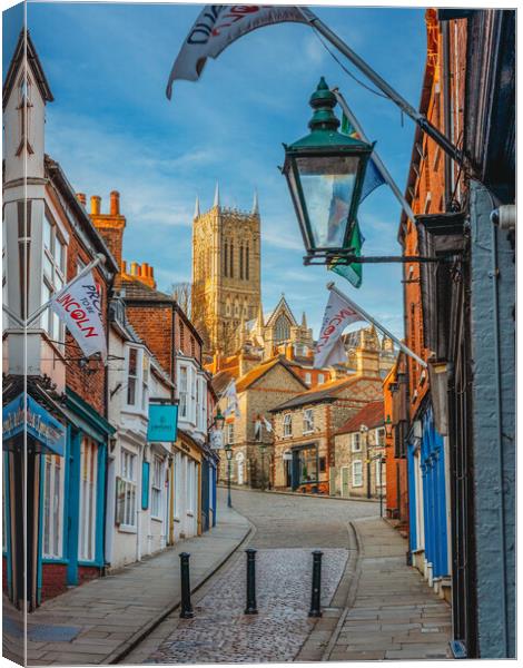 The Strait - Lincoln Cathedral  Canvas Print by Andrew Scott