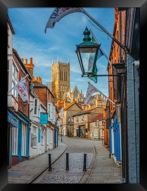 The Strait - Lincoln Cathedral  Framed Print by Andrew Scott