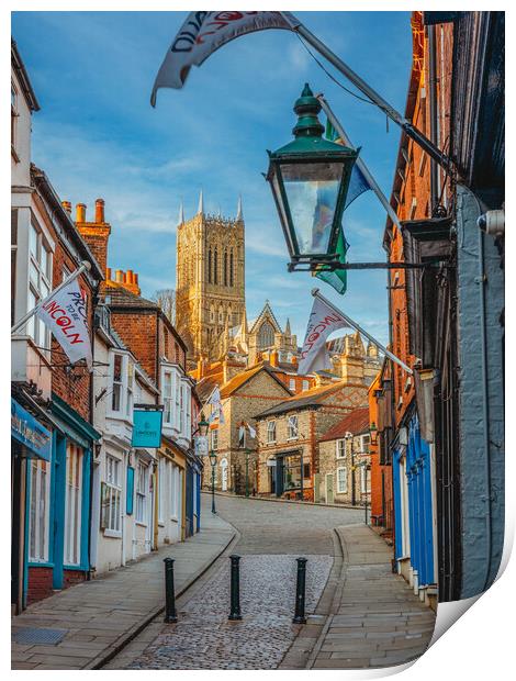 The Strait - Lincoln Cathedral  Print by Andrew Scott