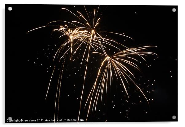 A trio of Fireworks Acrylic by Images of Devon