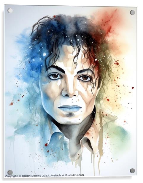Michael J Acrylic by Robert Deering