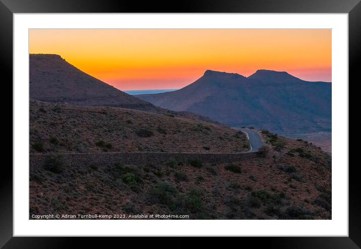Sunrise over Klipspringer Pass Framed Mounted Print by Adrian Turnbull-Kemp